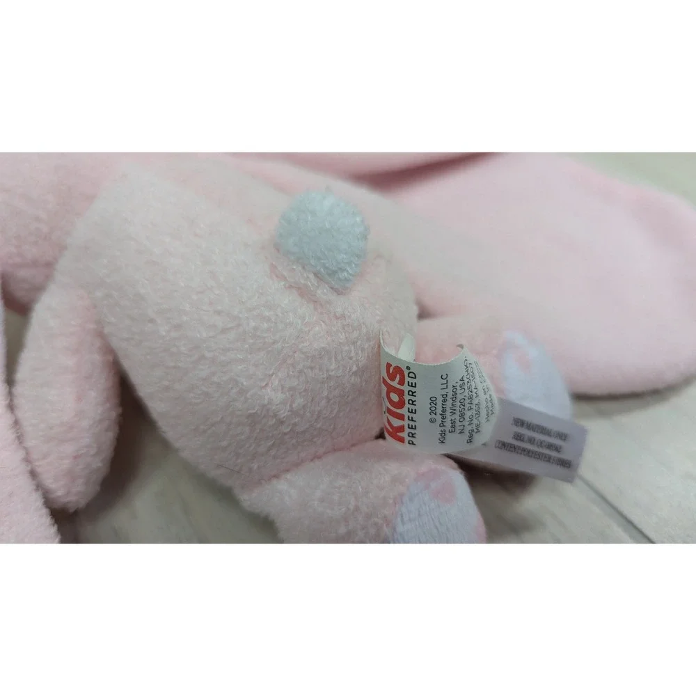 Kids Preferred Snug Hugs Pink Floral Bunny Rabbit Plush Security Blanket Lovey